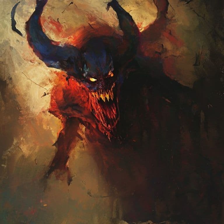 Shadow Demon — fantasy monster illustration
