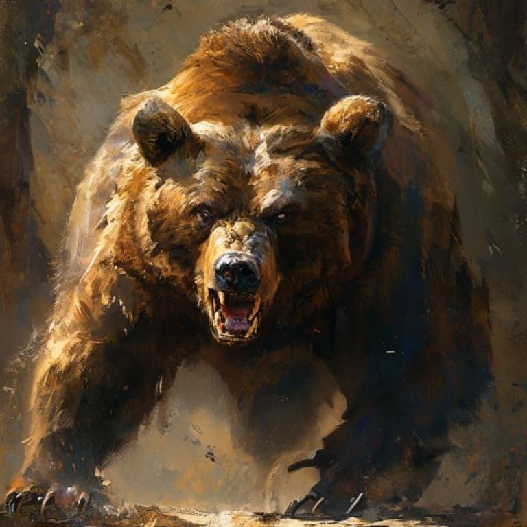 Brown Bear — fantasy monster illustration. Brown Bear is a large beast (Challenge Rating 1).