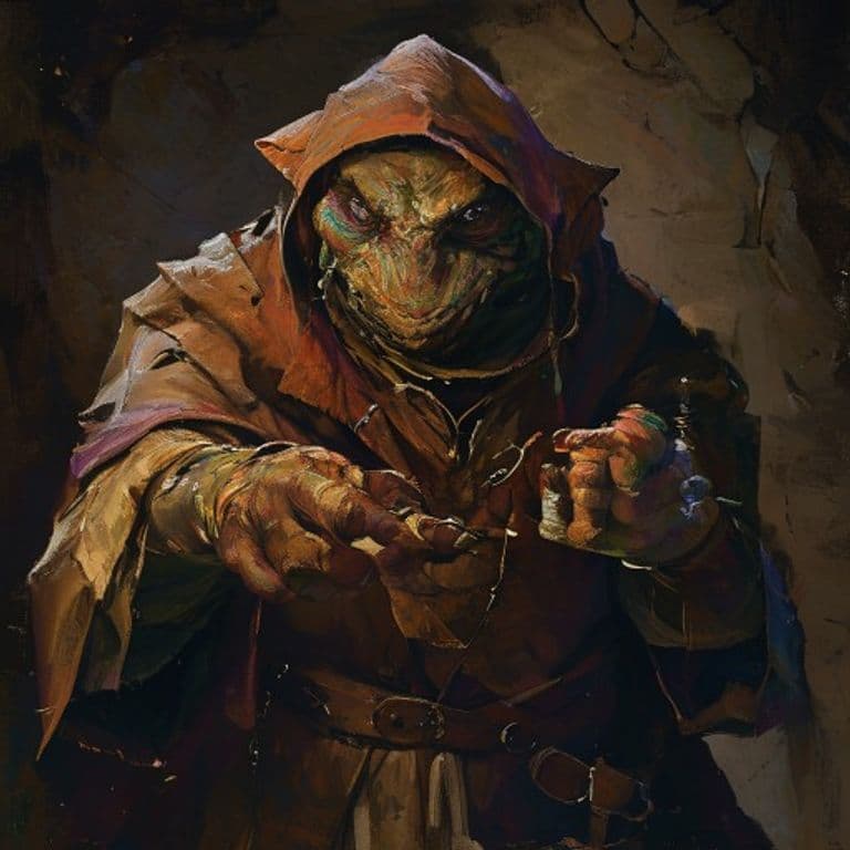 Kobold Alchemist — fantasy monster illustration