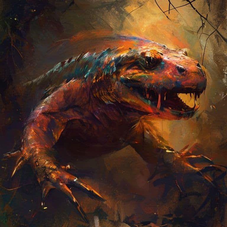 Salamander — fantasy monster illustration