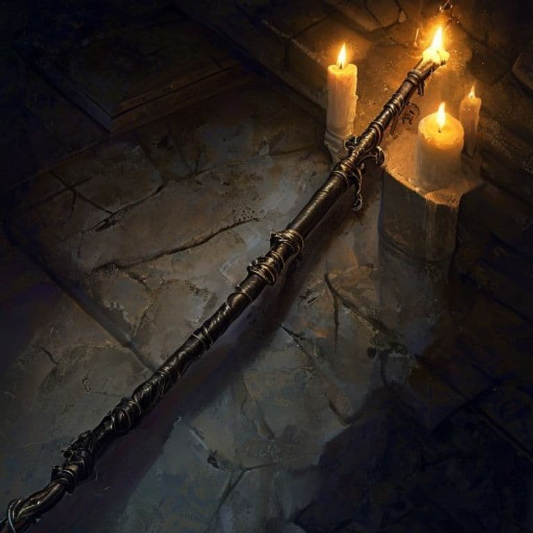 Wand of the War Mage +3 — fantasy item illustration