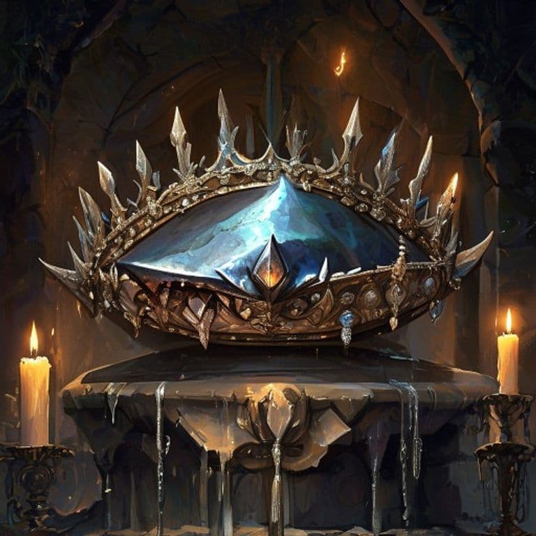 Shark Tooth Crown — fantasy item illustration