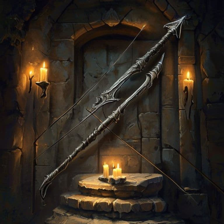 Bow of Accuracy — fantasy item illustration