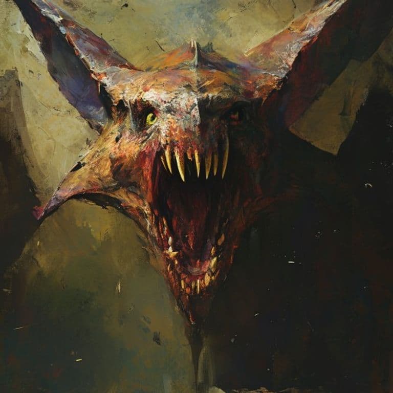 Shriekbat — fantasy monster illustration