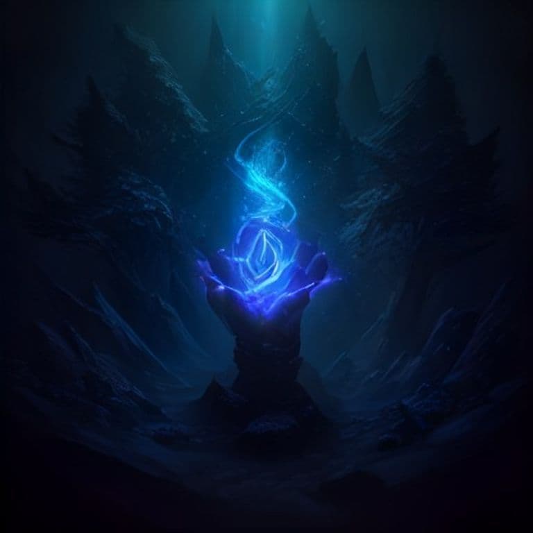 Living Shadows — fantasy spell effect illustration. Living Shadows is a 5th-level enchantment.