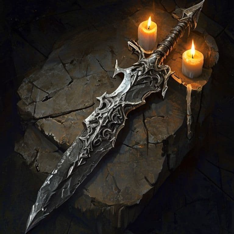 Vicious Weapon — fantasy item illustration