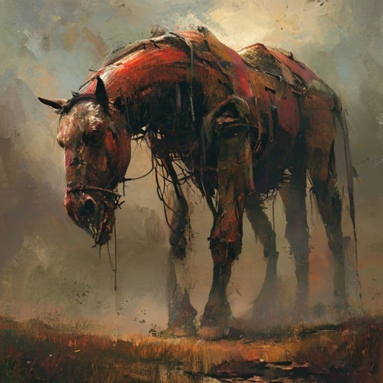 Harvest Horse — fantasy monster illustration