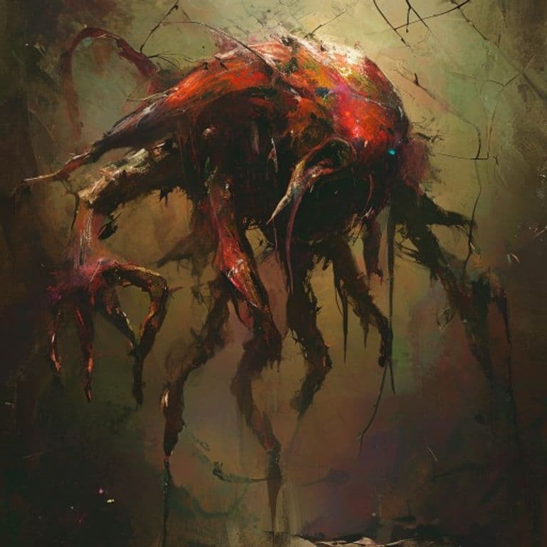 Greed Swarm — fantasy monster illustration