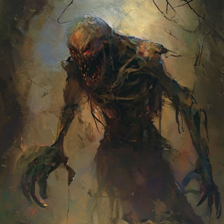 Ashwalker — fantasy monster illustration