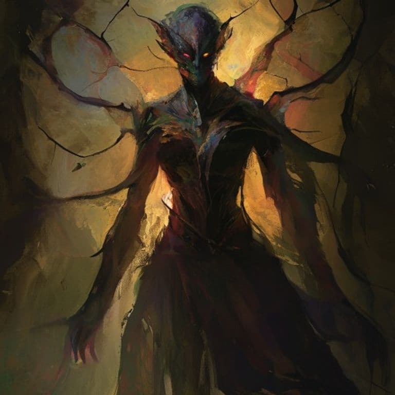 Shadow Fey Enchantress — fantasy monster illustration