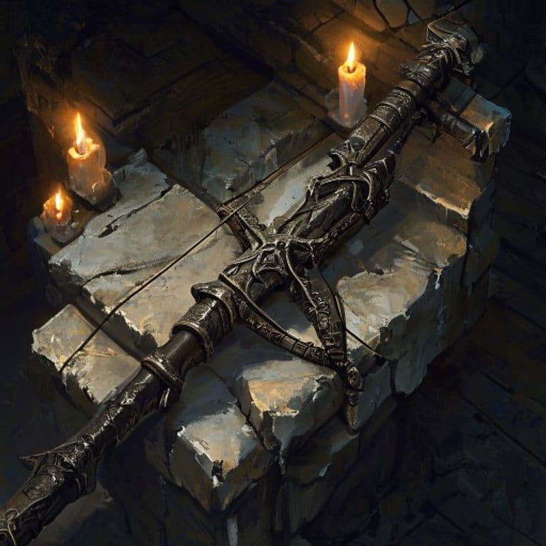 Mountaineer's Crossbow — fantasy item illustration