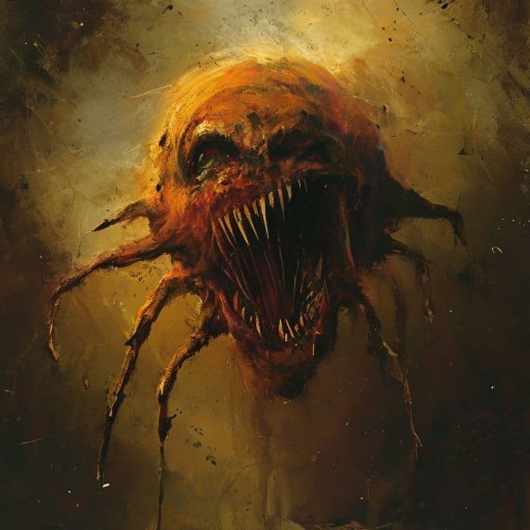 Eater of Dust — fantasy monster illustration