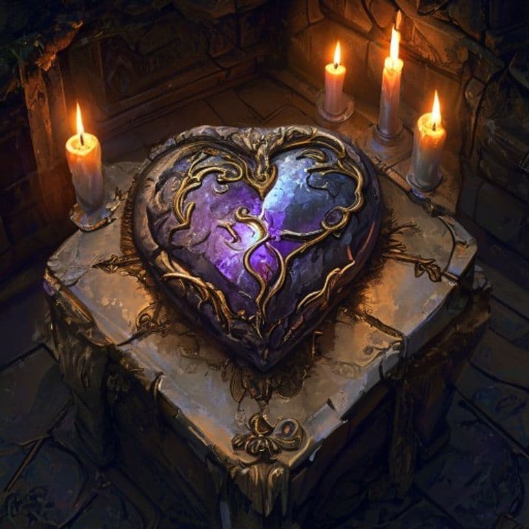Craven's Heart — fantasy item illustration. Craven's Heart is a magic item (wondrous item) of uncommon rarity.