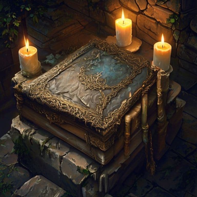 Book Shroud — fantasy item illustration. Book Shroud is a magic item (wondrous item) of uncommon rarity.