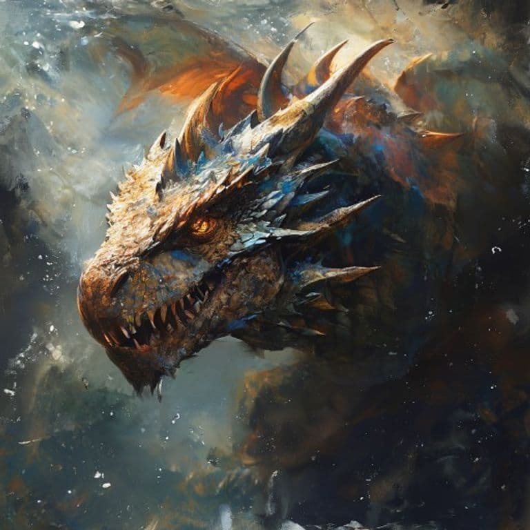 Sea Dragon Wyrmling — fantasy monster illustration