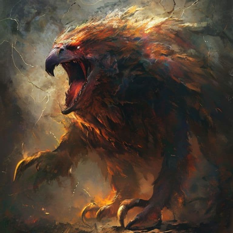 Thunderbird — fantasy monster illustration
