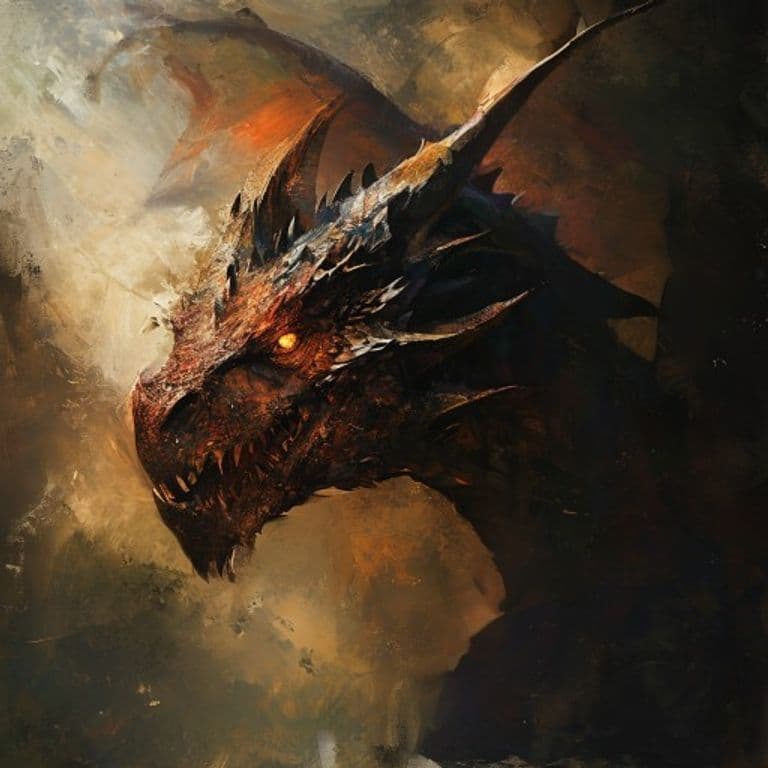Adult Shadow Dragon — fantasy monster illustration. Adult Shadow Dragon is a huge dragon (Challenge Rating 19).