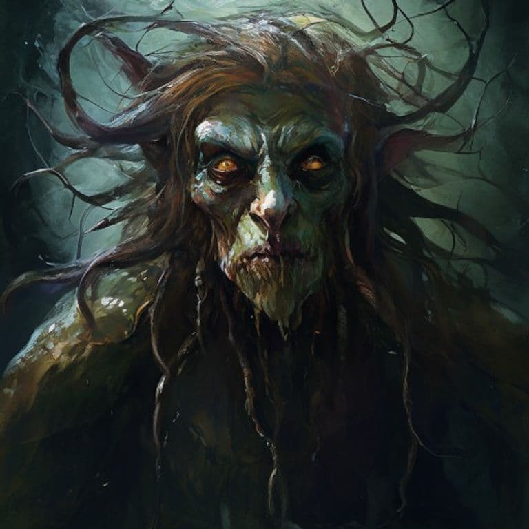 Sea Hag — fantasy monster illustration