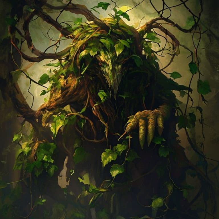 Vine Lord — fantasy monster illustration