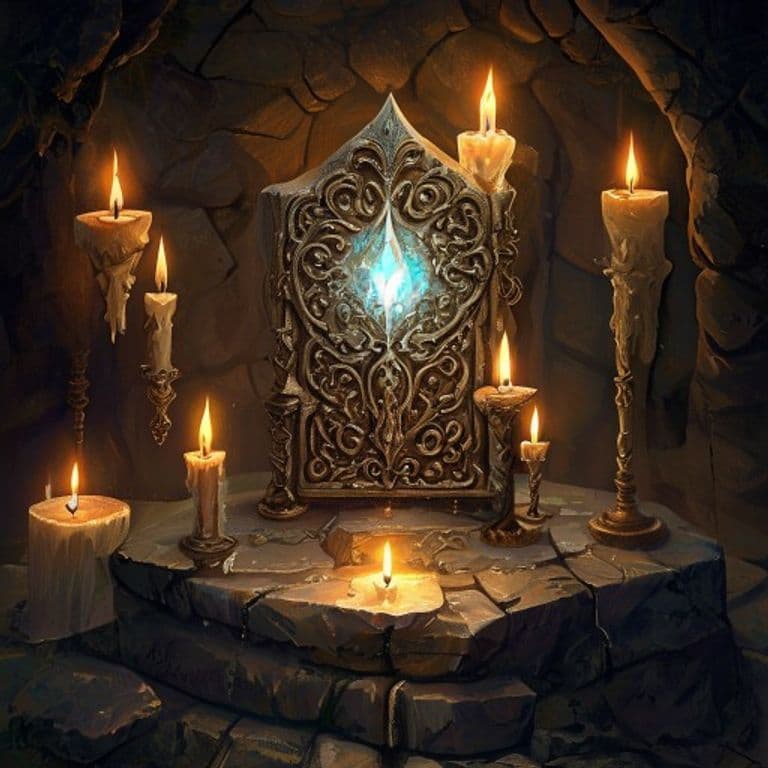 Idol of Light — fantasy item illustration
