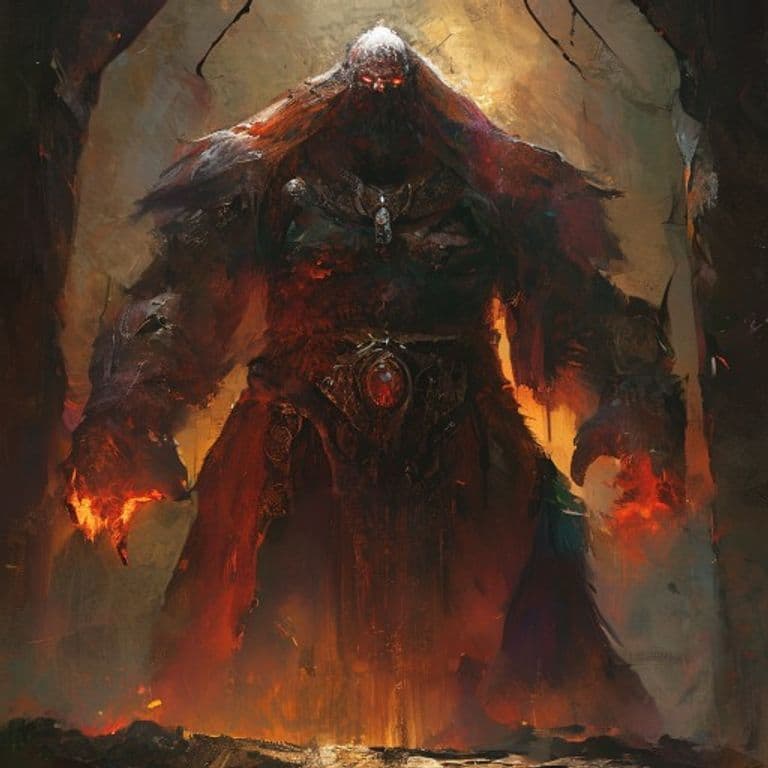 Giant, Thursir Hearth Priestess — fantasy monster illustration