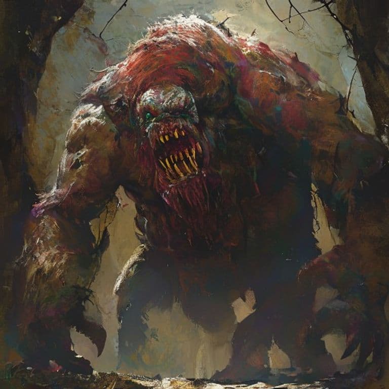 Troll, Tumor — fantasy monster illustration