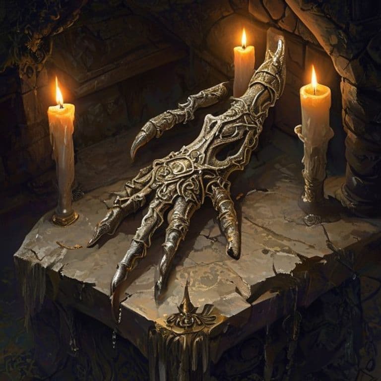 Gallow Hand — fantasy item illustration