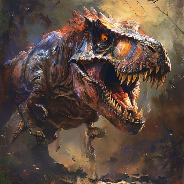 Allosaurus — fantasy monster illustration