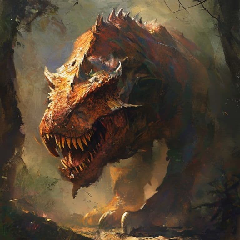 Daeodon — fantasy monster illustration