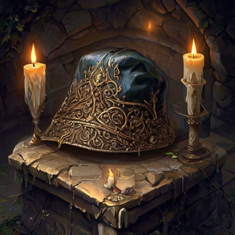 Grasping Cap — fantasy item illustration