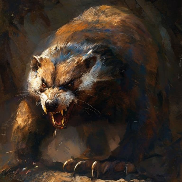 Giant Mongoose — fantasy monster illustration