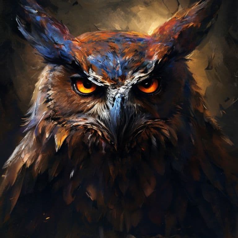 Owl Harpy — fantasy monster illustration