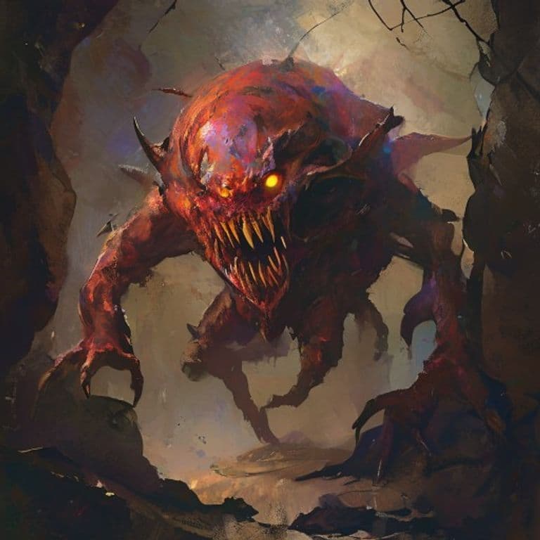 Magmin — fantasy monster illustration