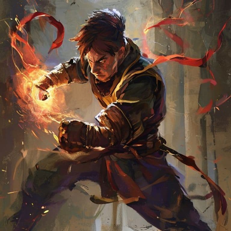 Street Fighter — fantasy feat illustration. Street Fighter is a feat.
