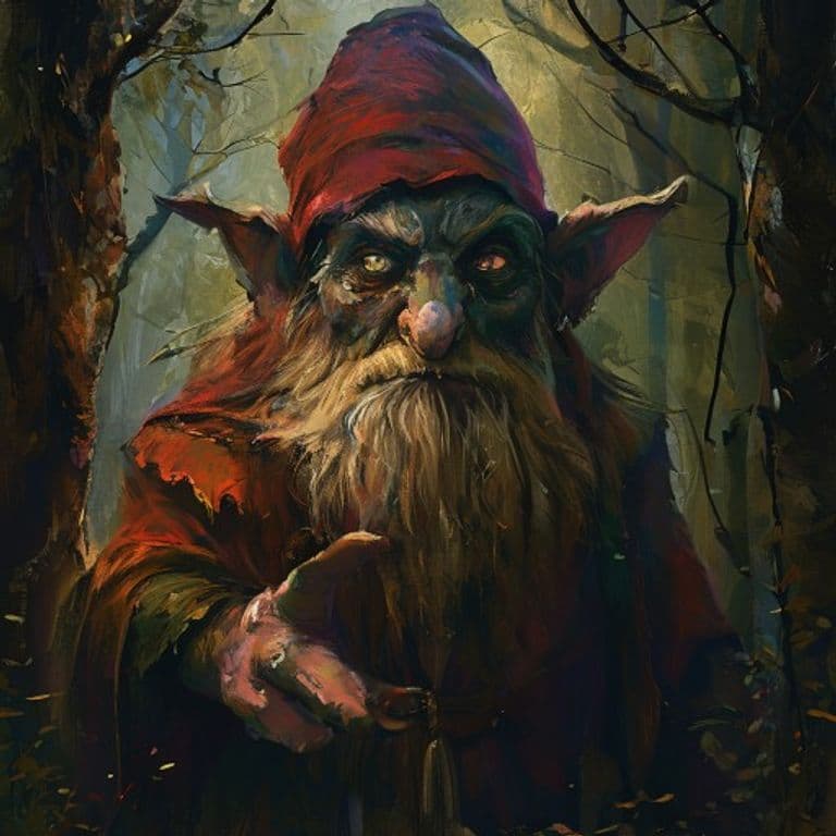 Forest Gnome Illusionist — fantasy monster illustration