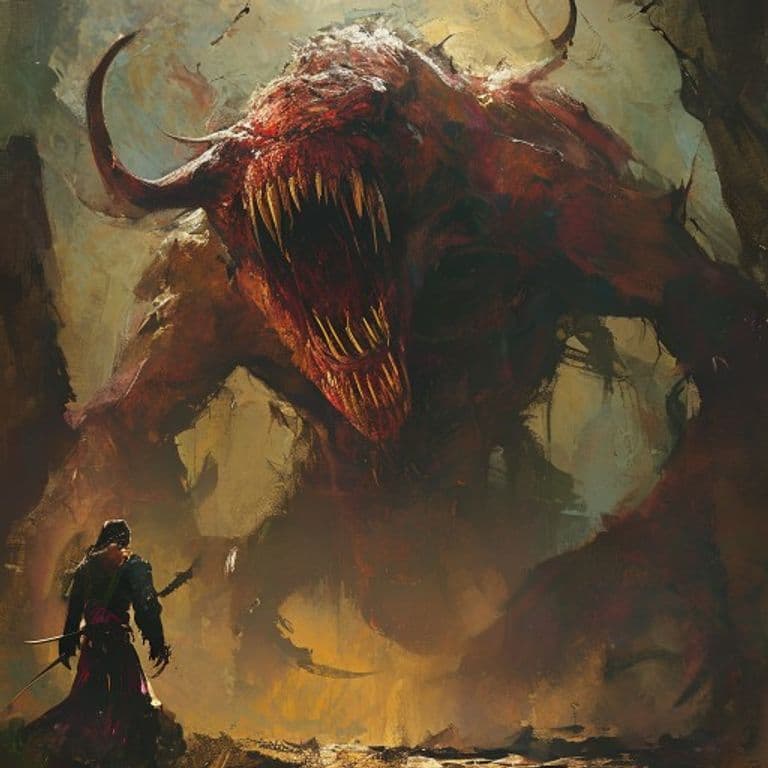 Roper — fantasy monster illustration