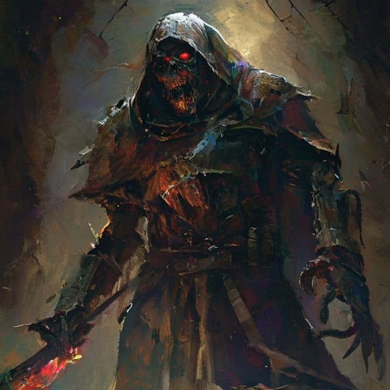 Zombie Knight — fantasy monster illustration