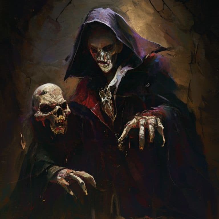 Vampire Mage — fantasy monster illustration
