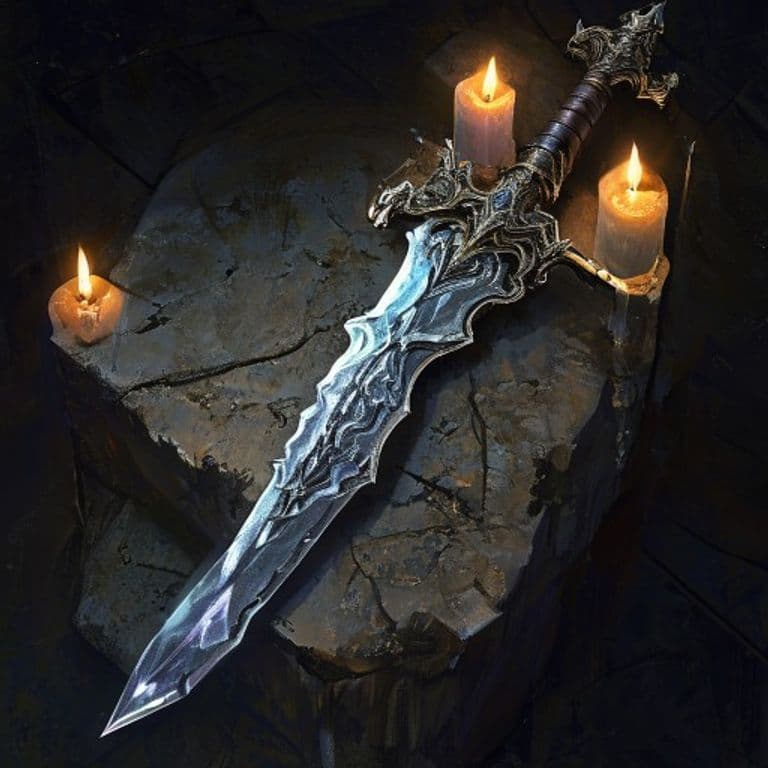 Spectral Blade — fantasy item illustration