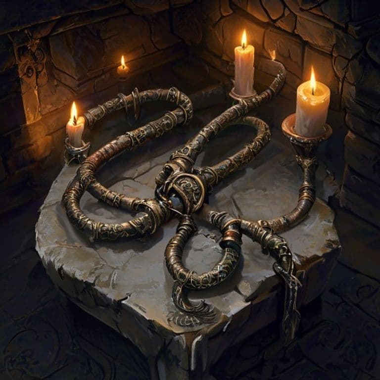 Pipes of Madness — fantasy item illustration