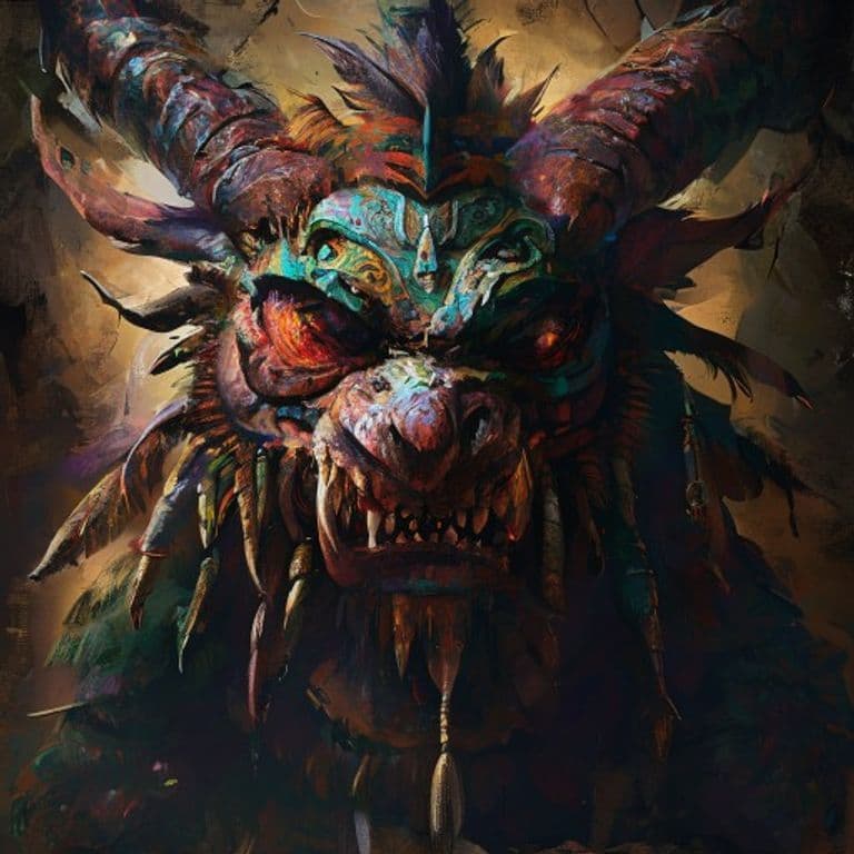 Ahuizotl — fantasy monster illustration
