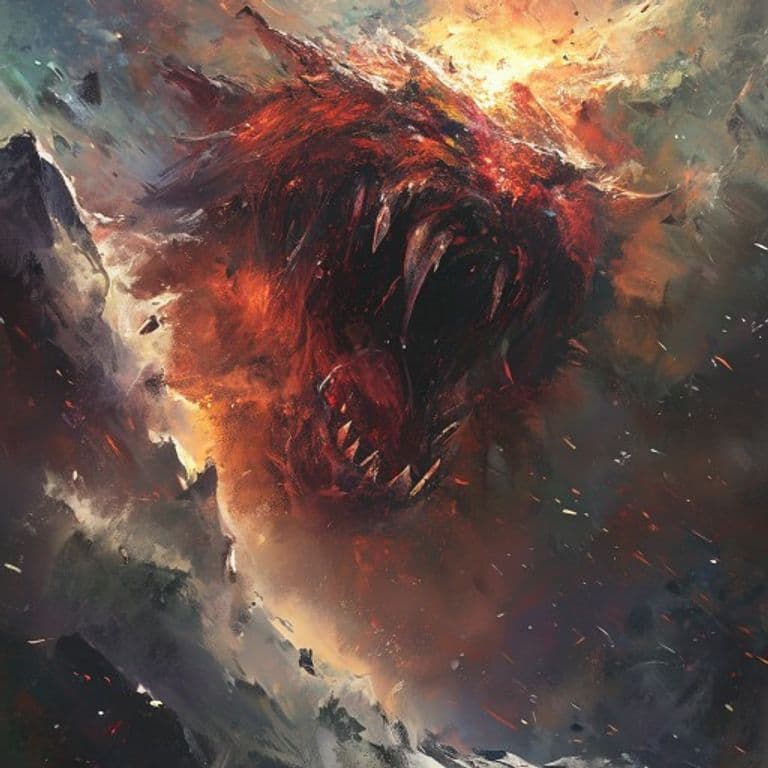 Avalanche Screamer — fantasy monster illustration. Avalanche Screamer is a large aberration (Challenge Rating 7).