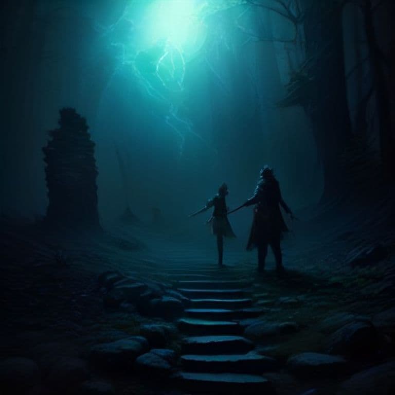 Misty Step — fantasy spell effect illustration. Misty Step is a 2nd-level conjuration available to Druid, Paladin, Sorcerer, Warlock, Wizard.