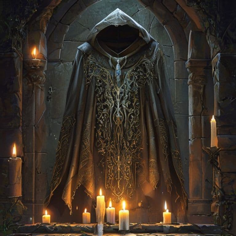 Grasping Cloak — fantasy item illustration