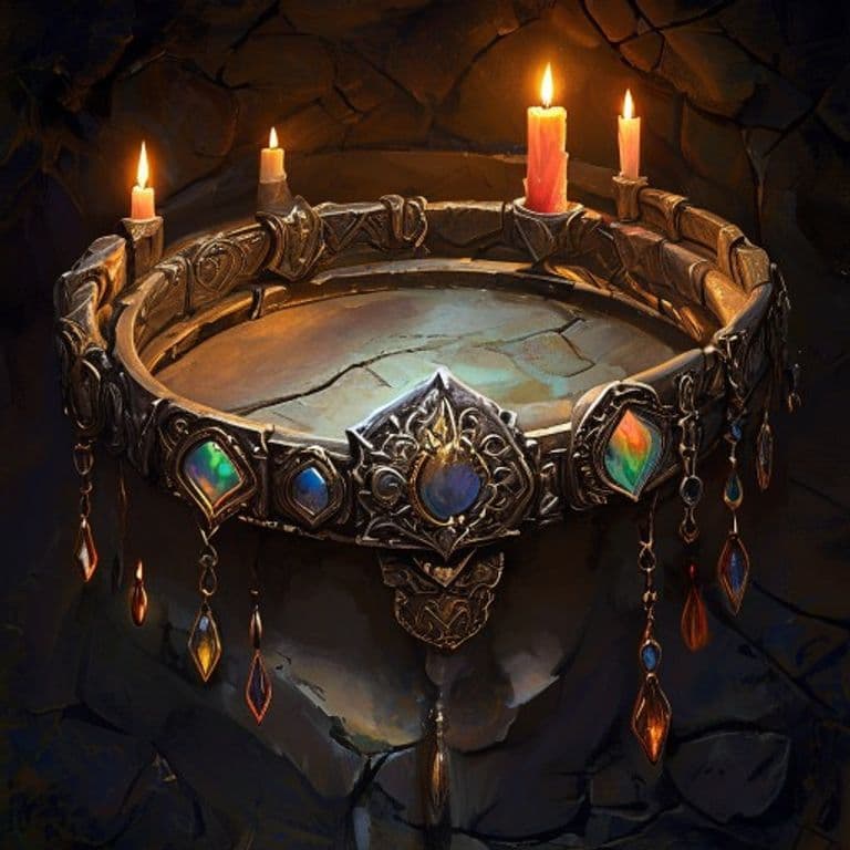 Belt of Dwarvenkind — fantasy item illustration. Belt of Dwarvenkind is a magic item (wondrous item) of rare rarity.