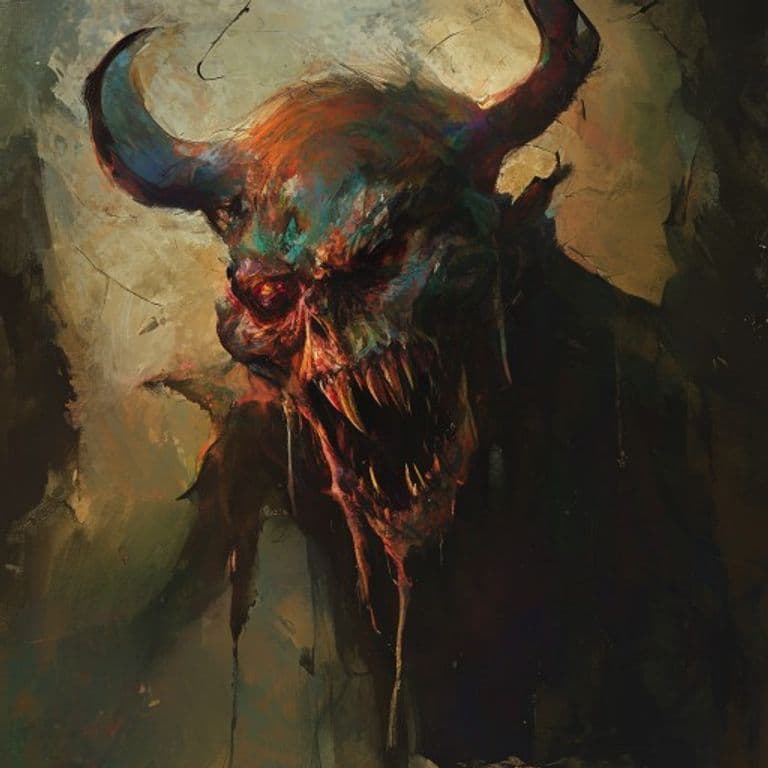 Haugbui — fantasy monster illustration