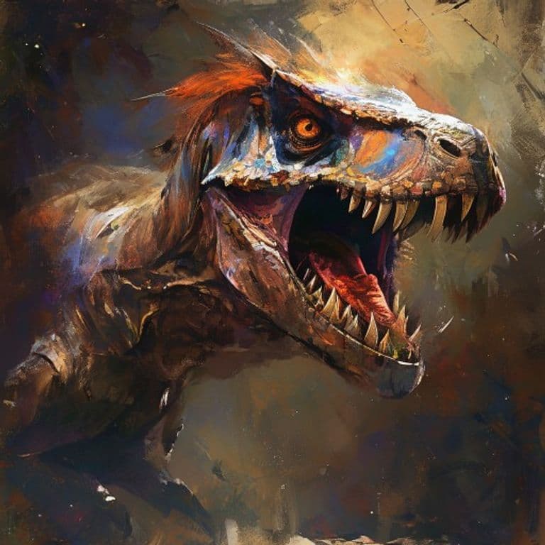 Velociraptor — fantasy monster illustration