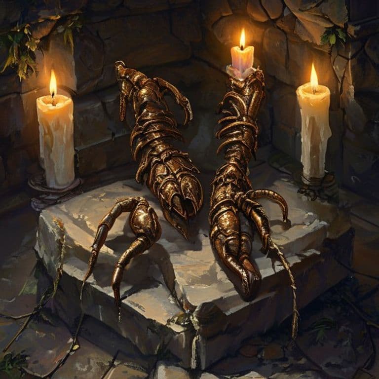 Scorpion Feet — fantasy item illustration