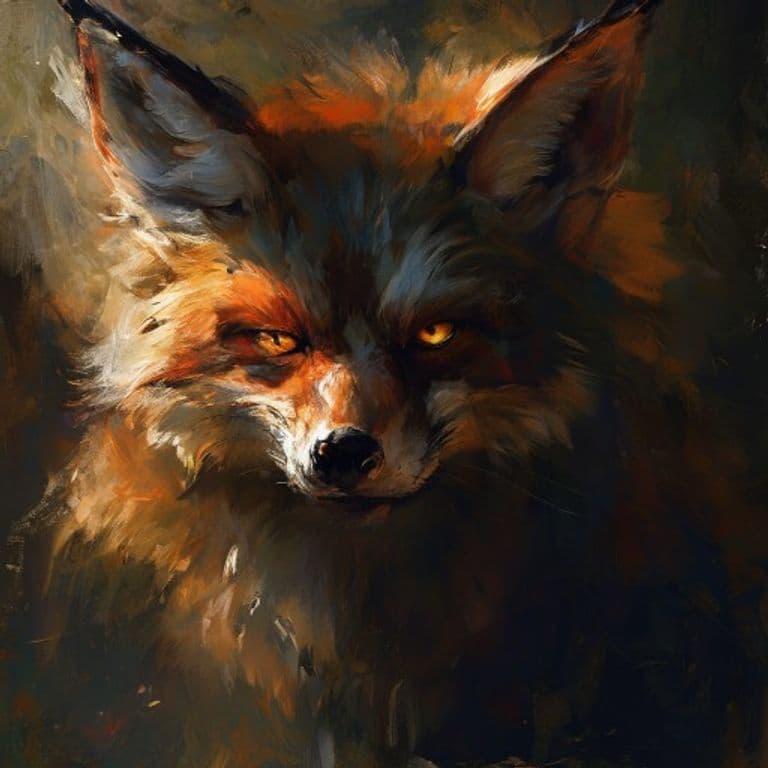 Kitsune — fantasy monster illustration