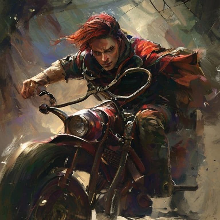 Ace Driver — fantasy feat illustration